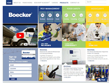 Tablet Screenshot of boecker.com